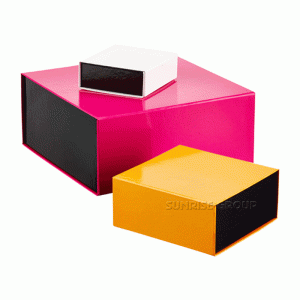 Boîte de cadeau pliable de fermeture magnétique de luxe #collapsiblebox