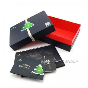 Boîte de cadeau de Noël de papier fait sur commande en gros avec le logo fait sur commande direct d'usine de la Chine