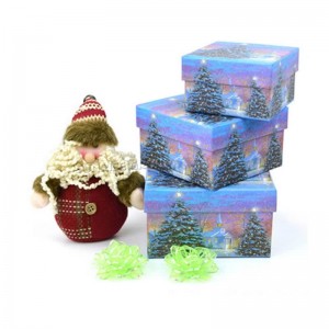 Fait à la main fait sur commande chaude vendant le meilleur emballage de boîte de cadeaux de Noël pour des enfants